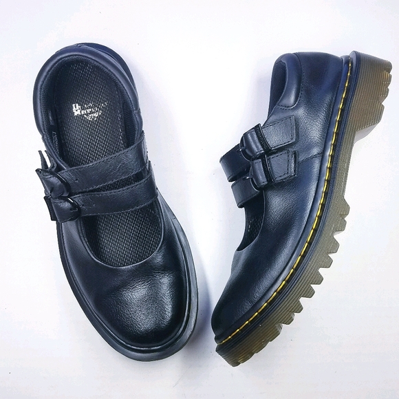 🌸 Dr.Martens | Black Mary Jane with Strap closure - Picture 1 of 11
